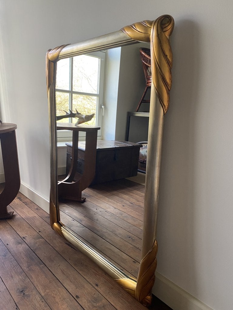 vintage spiegel Deknudt, 1970, Ophalen, 100 tot 150 cm, Zo goed als nieuw, 75 tot 100 cm