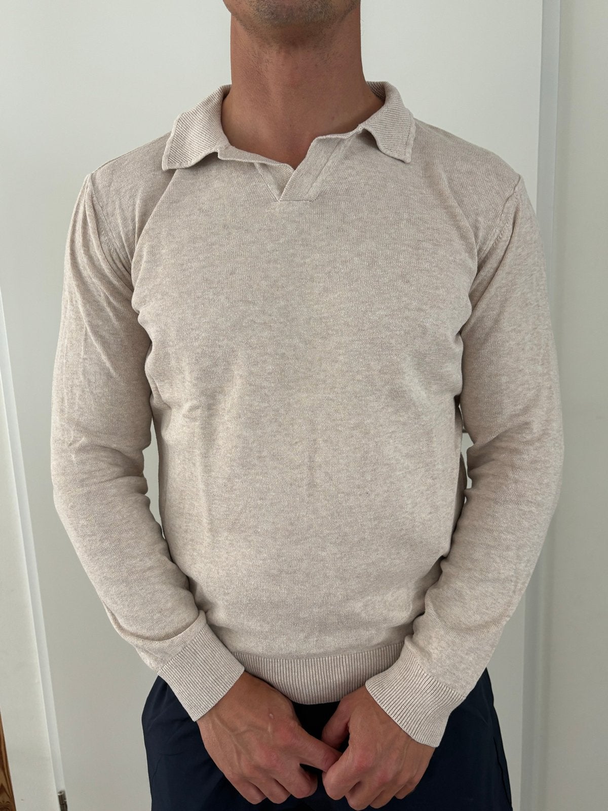 Felix Hardy Trui met kraagje - Maat M, Ophalen of Verzenden, Gedragen, Maat 48/50 (M), Beige