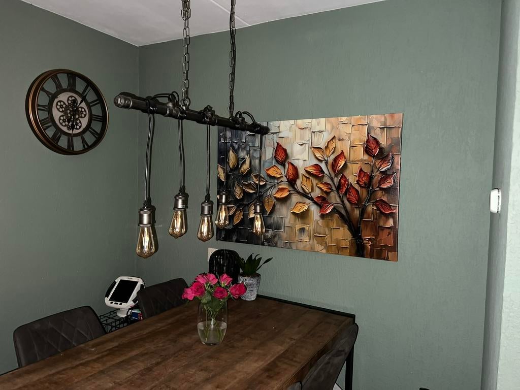 Mooie industriële lamp te koop, Ophalen of Verzenden, Zo goed als nieuw, 75 cm of meer