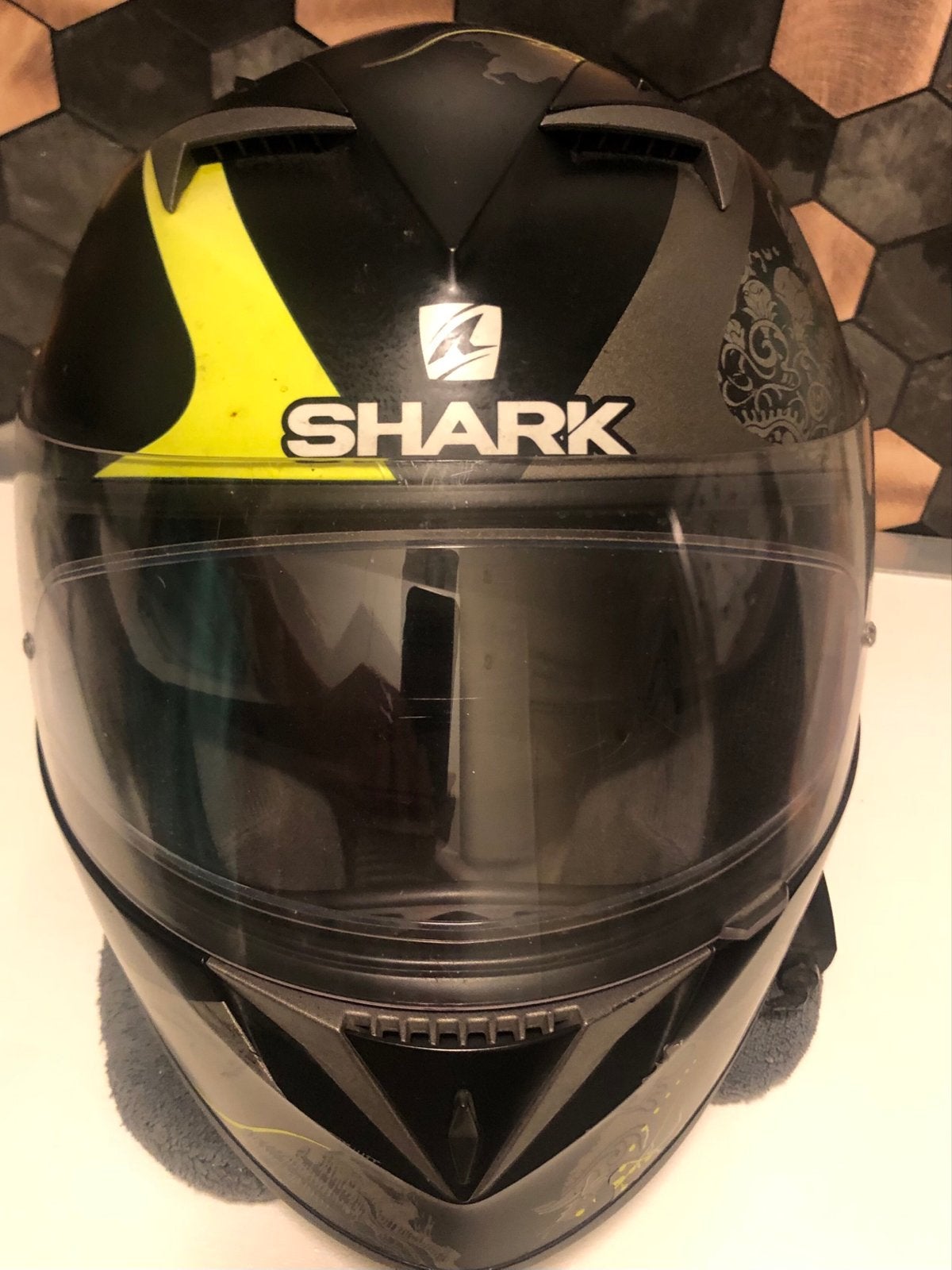 Shark motorhelm maat XS in goede staat, Motoren, Kleding | Motorhelmen, XS, Shark, Ophalen of Verzenden, Integraalhelm