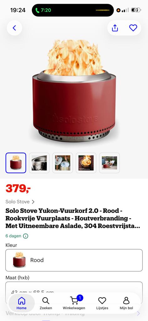 Solo Stove Yukon 2.0 Mulberry - Nieuw in doos, Ophalen, Nieuw, Vuurkorf