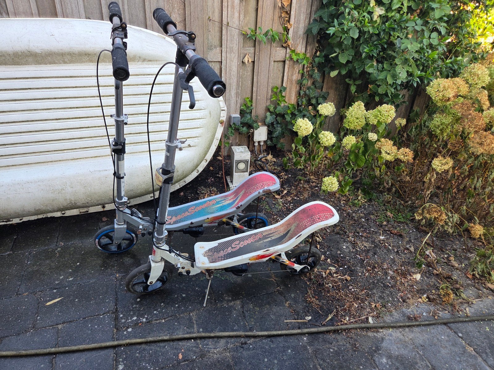 Twee gebruikte Space Scooters (step), Fietsen en Brommers, Ophalen, Gebruikt, Overige typen