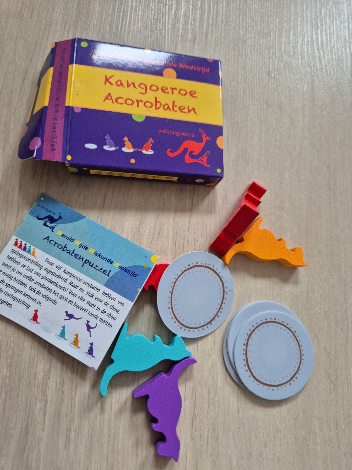 Kangoeroe Acrobaten Wiskunde Puzzel - Educatief Spel, Ophalen of Verzenden, Nieuw, Rekenen