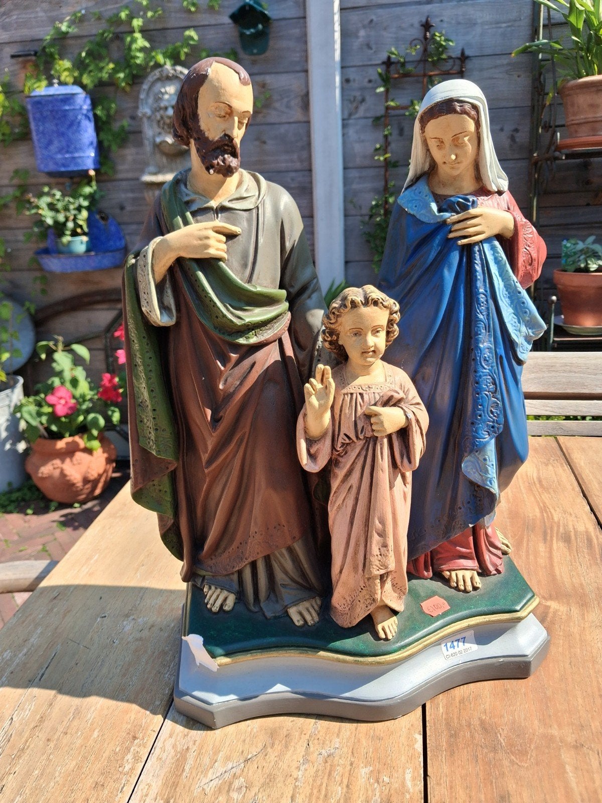 Heilige Familie Beeld - Jozef, Maria en Jezus, Antiek en Kunst, Ophalen of Verzenden