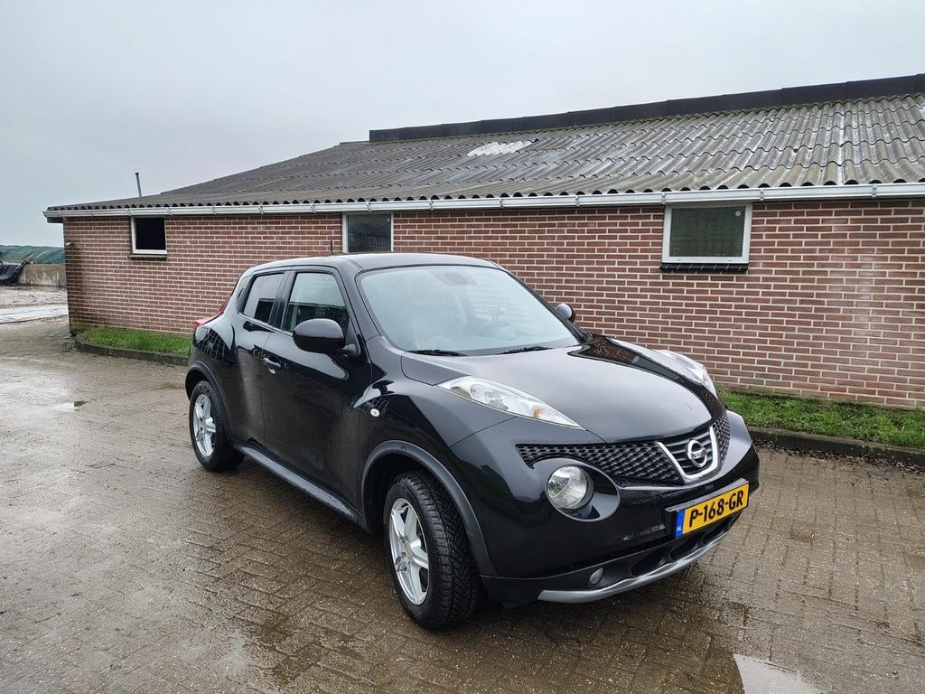 Nissan Juke 1.6 86KW Eco-pure Drive 2012 Zwart, Auto's, Nissan, 1250 kg, 4 cilinders, Handgeschakeld, Particulier