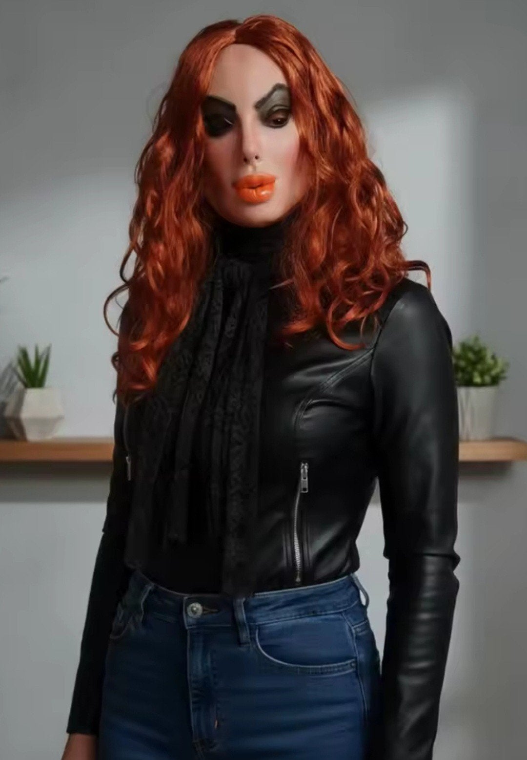 Mooie Vrouwen Masker Rood Haar, Verzenden, Nieuw