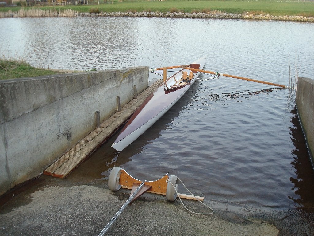 Te koop C1 roeiboot, Watersport en Boten, Ophalen, Kunststof, Roeidollen, 1 m