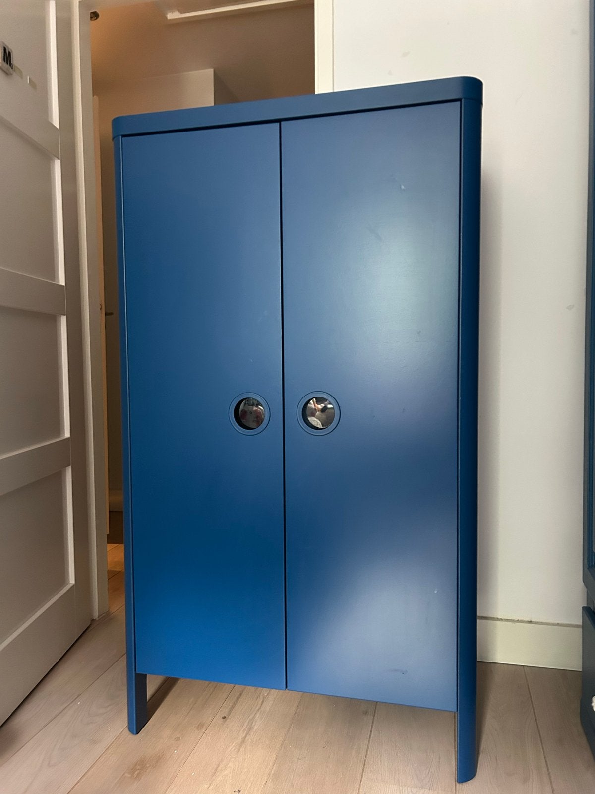 IKEA Busunge kledingkast blauw, Ophalen, 100 tot 150 cm, 50 tot 100 cm, Zo goed als nieuw