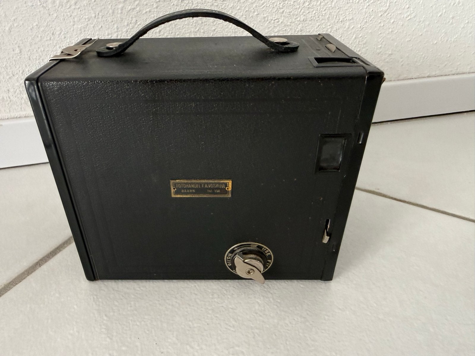Vintage Kodak Box Camera - Zwart, Goede Staat, Audio, Tv en Foto, Fotocamera's Analoog, Ophalen of Verzenden, Gebruikt, Compact