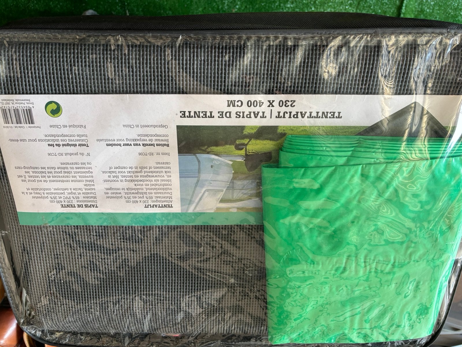Tent tapijt 2.30 bij 4 meter, Kinderen en Baby's, Speelgoed | Buiten | Trampolines, Ophalen, Zo goed als nieuw
