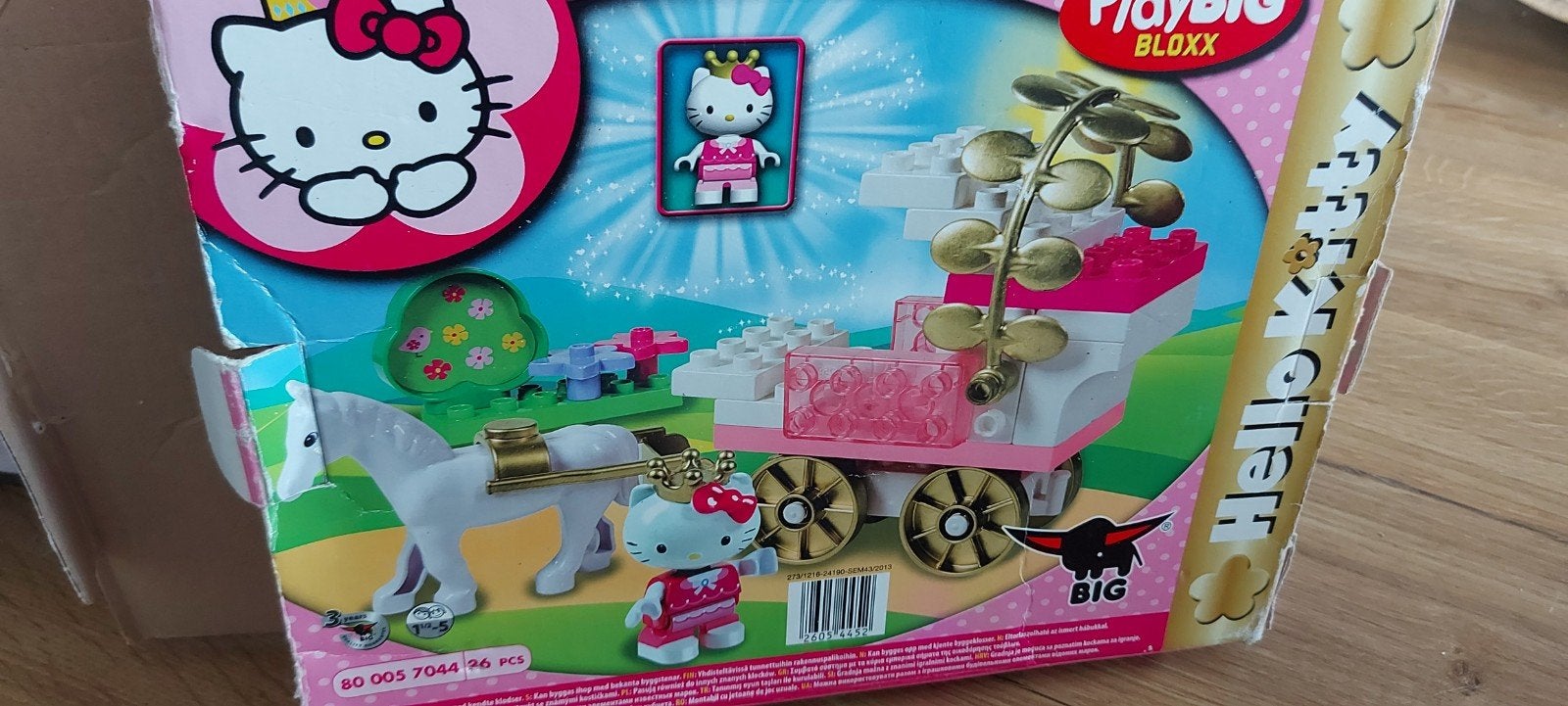 Hello Kitty PlayBIG Bloxx Koets met Paard, Ophalen of Verzenden, Gebruikt, Overige merken