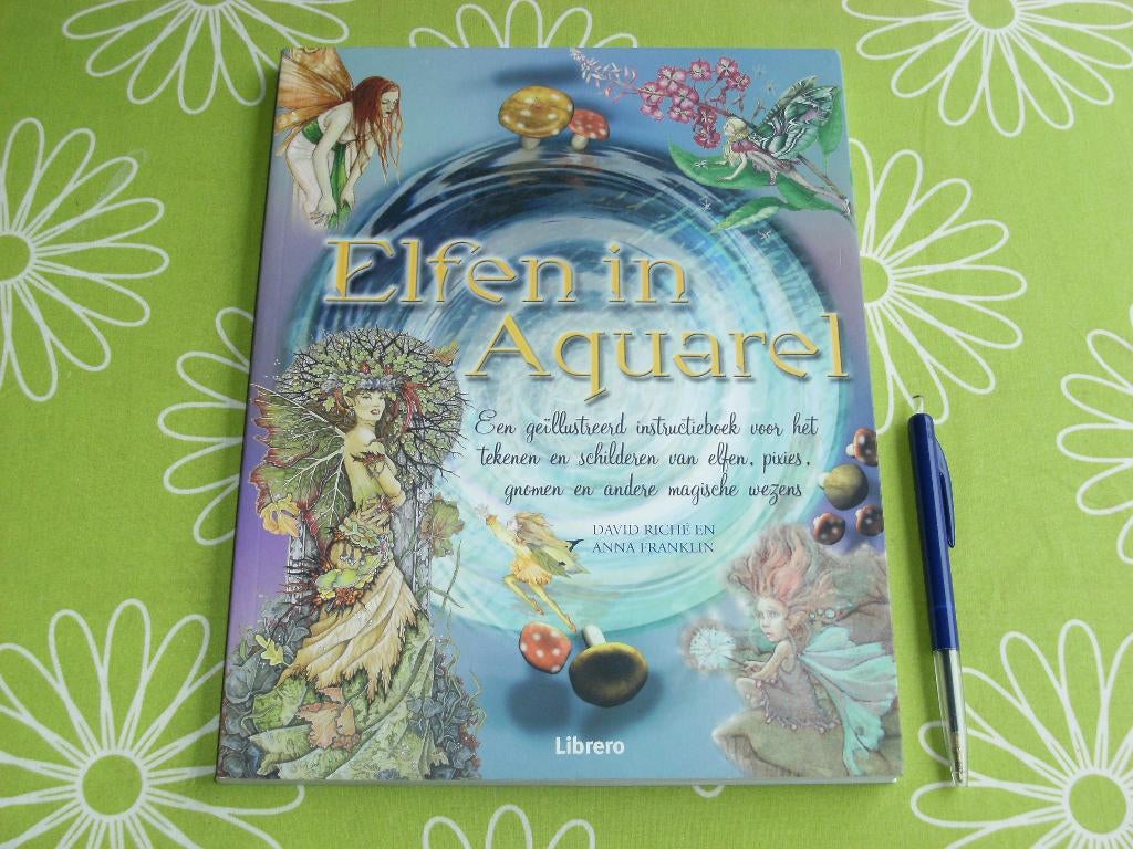 Elfen in Aquarel - Een geïllustreerd instructieboek, Ophalen of Verzenden, Zo goed als nieuw, Tekenen en Schilderen