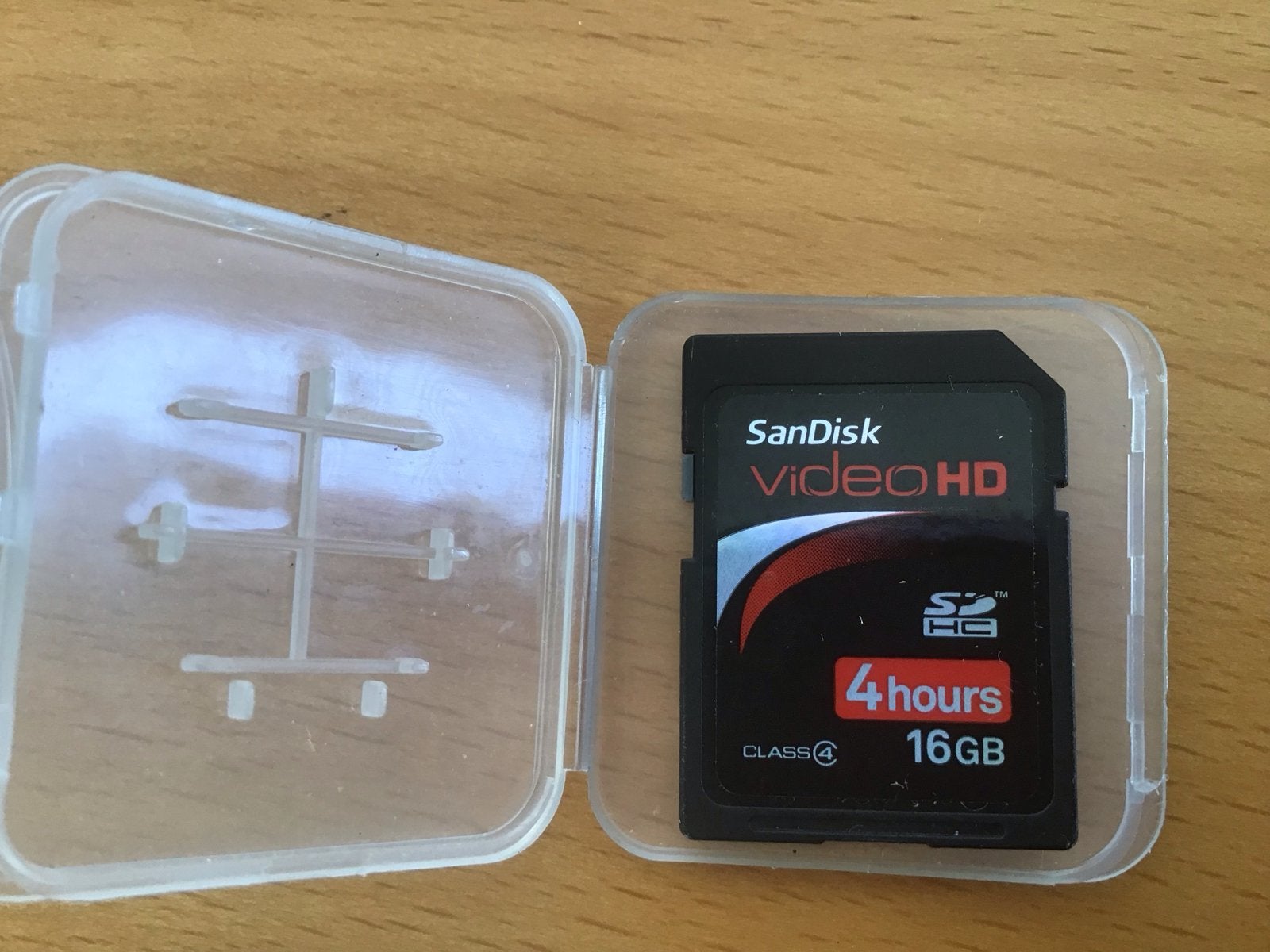 SanDisk Video HD SDHC Geheugenkaart 16GB Class 4, Audio, Tv en Foto, Geschikt voor Full HD video, Ophalen of Verzenden, Zo goed als nieuw