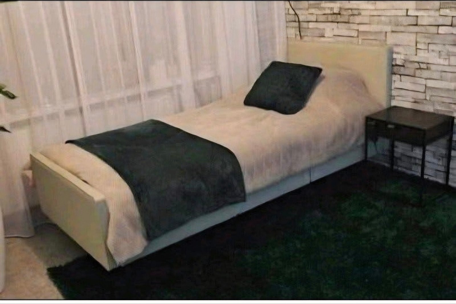 Elektrische Boxspring 90x200cm, Ophalen, 90 cm, Eenpersoons, 200 cm