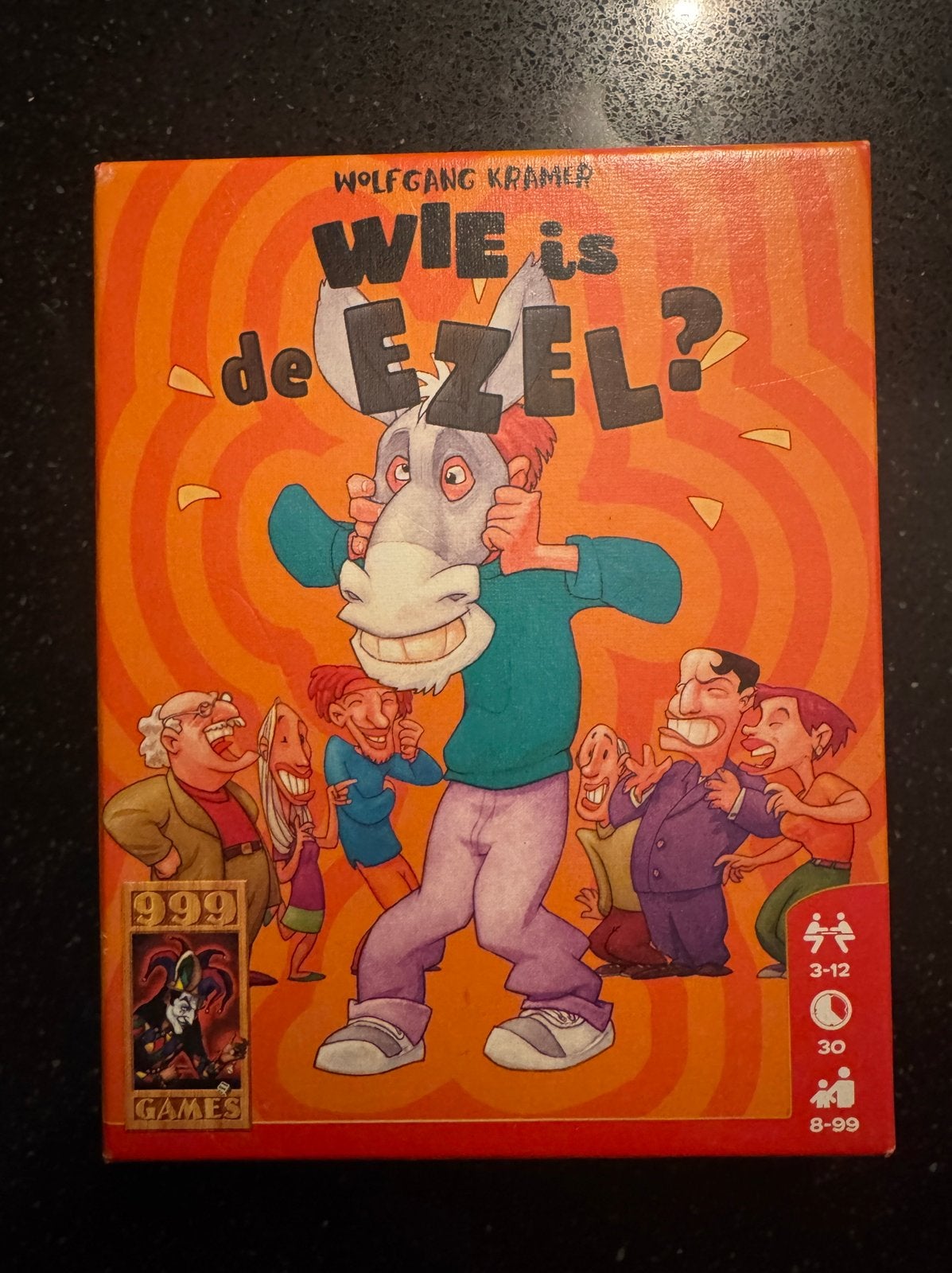Gezelschapsspel Wie is de ezel, Ophalen of Verzenden, Zo goed als nieuw