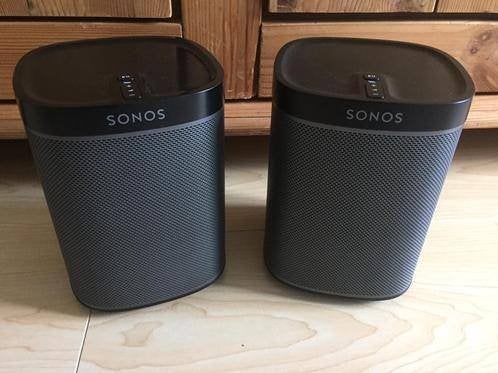 2x Sonos Play 1 (zwart)., Audio, Tv en Foto, Luidsprekers, Ophalen, Stereo speakers, WiFi, Zo goed als nieuw