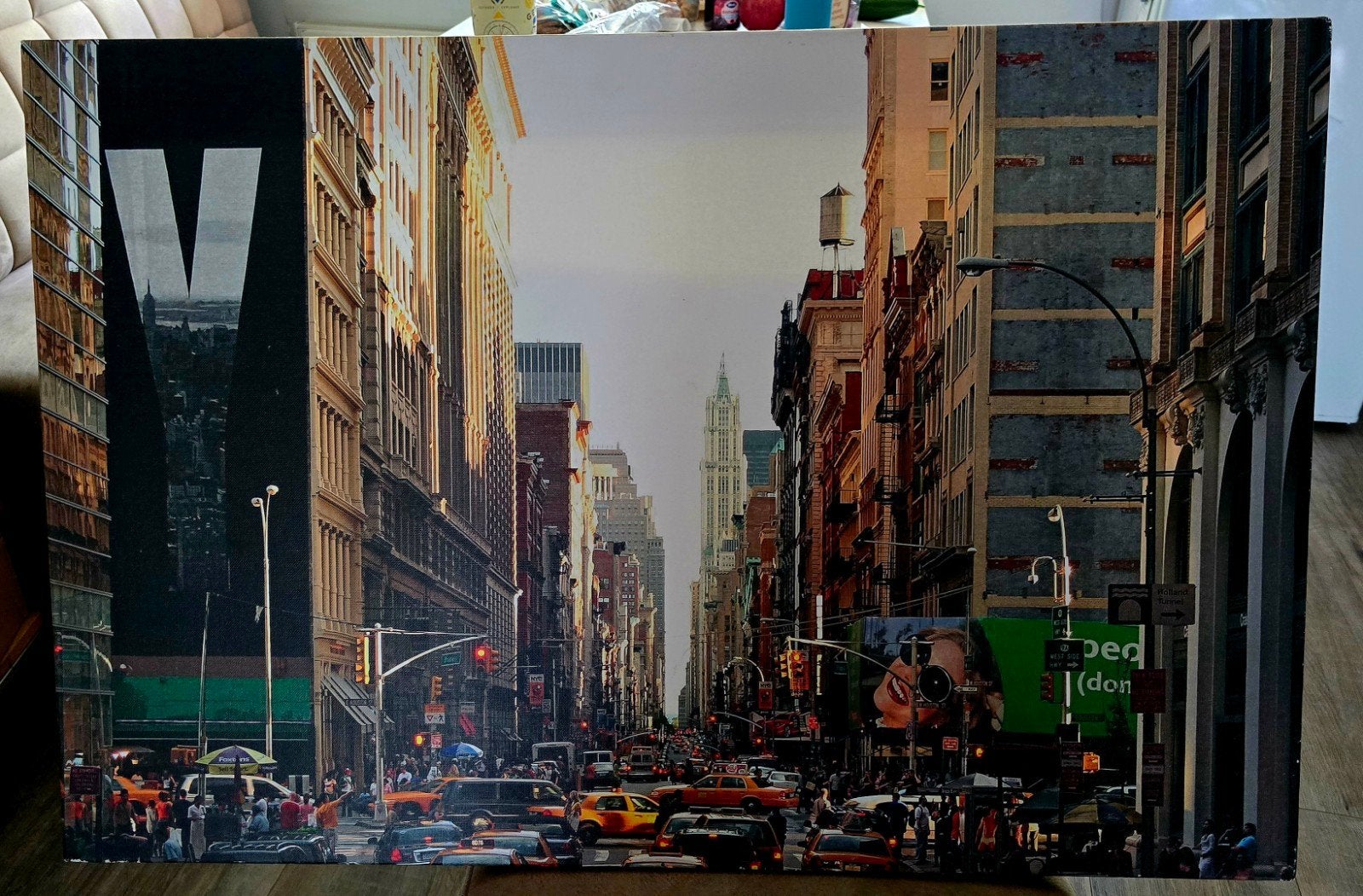 Schilderij/Foto New York Stadsgezicht 90x60 cm, Ophalen, Foto, Fotografie, Ingelijst