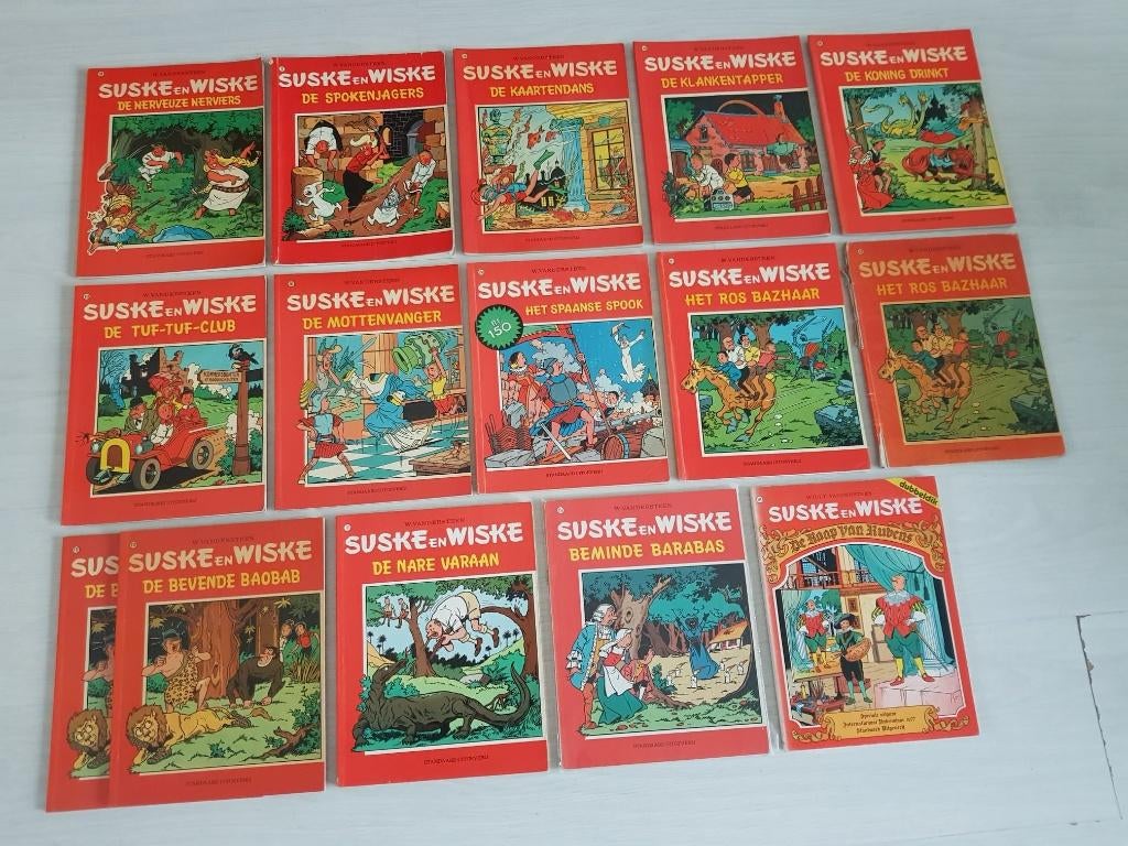 Suske en Wiske - vroege drukken, Meerdere stripboeken, Ophalen of Verzenden, Gelezen, Willy Vandersteen