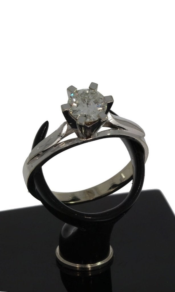 Grote diamant 0,70ct luxe 18k gouden ring dame briljant