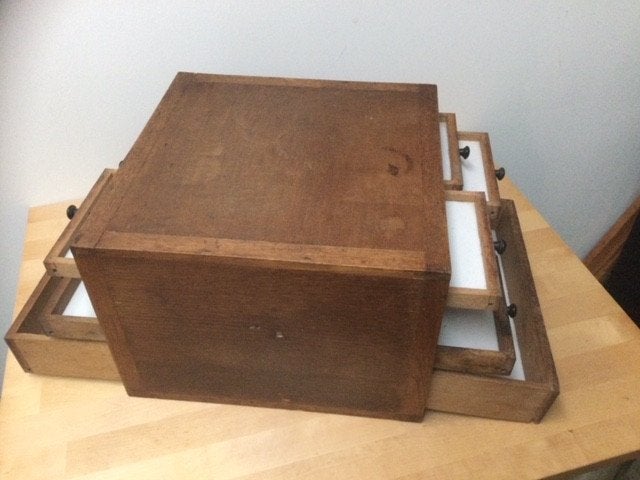 vintage ladenkastje, Ophalen of Verzenden