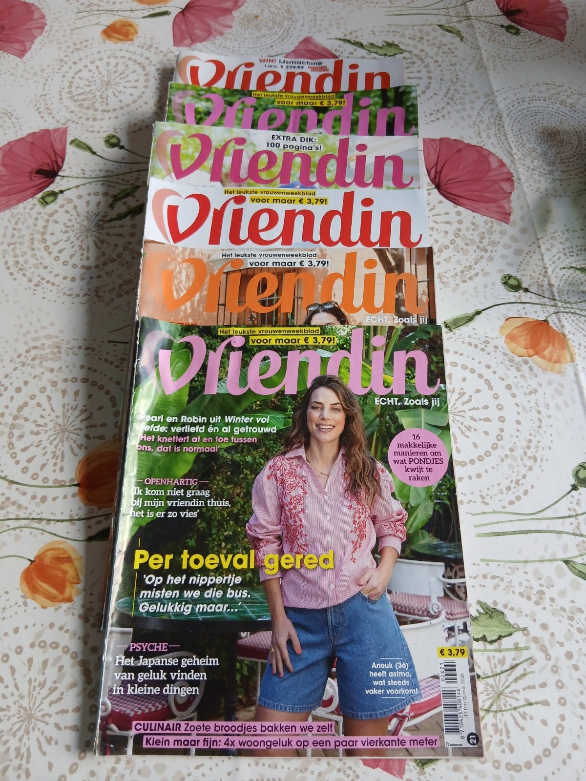 Vriendin tijdschriften - set van 6 2026, Ophalen of Verzenden, Gelezen, Damesbladen