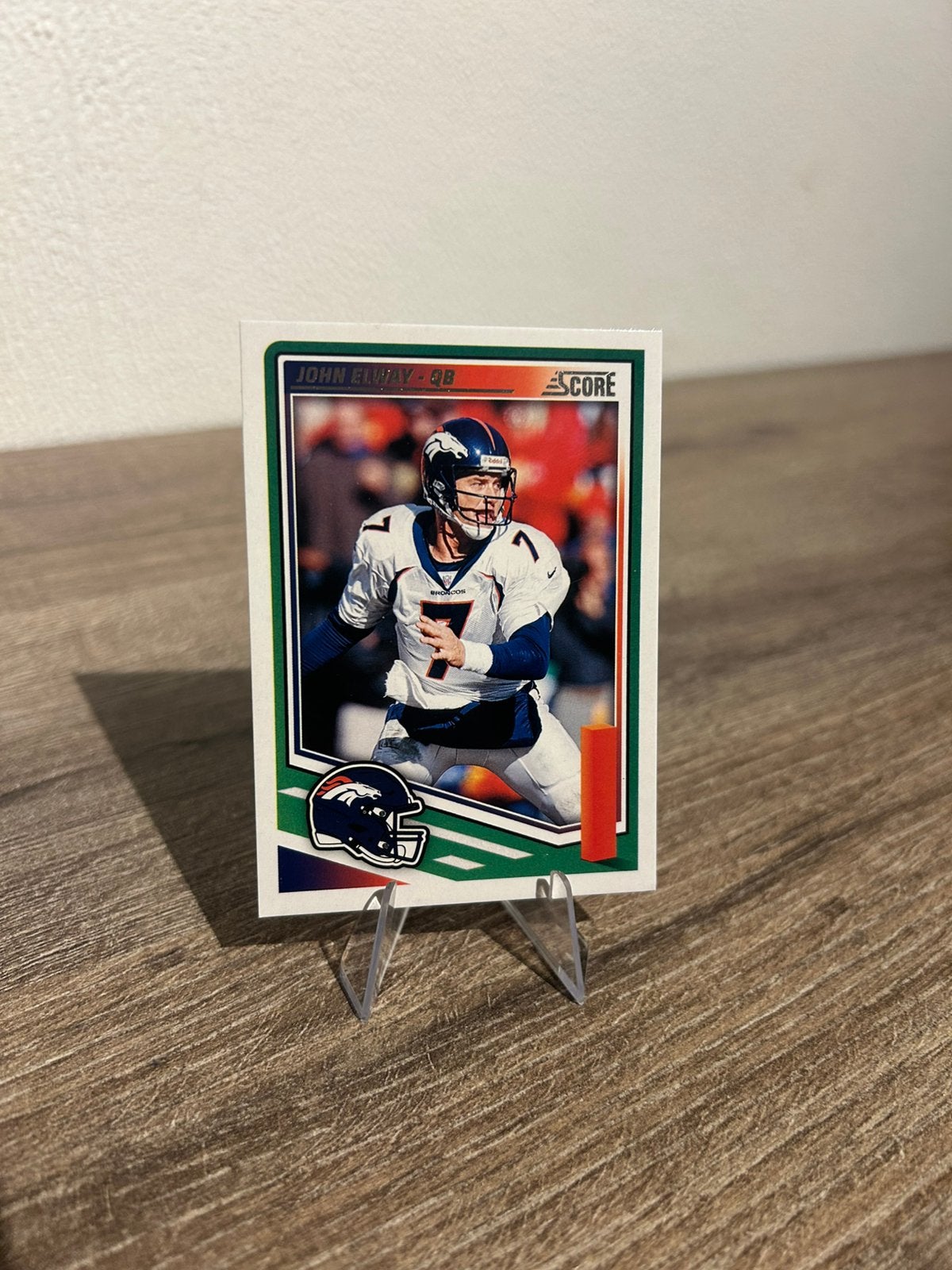 John Elway 2025 Panini Score Football #69 Denver Broncos, Ophalen of Verzenden, Zo goed als nieuw, Buitenlandse clubs, Poster, Plaatje of Sticker