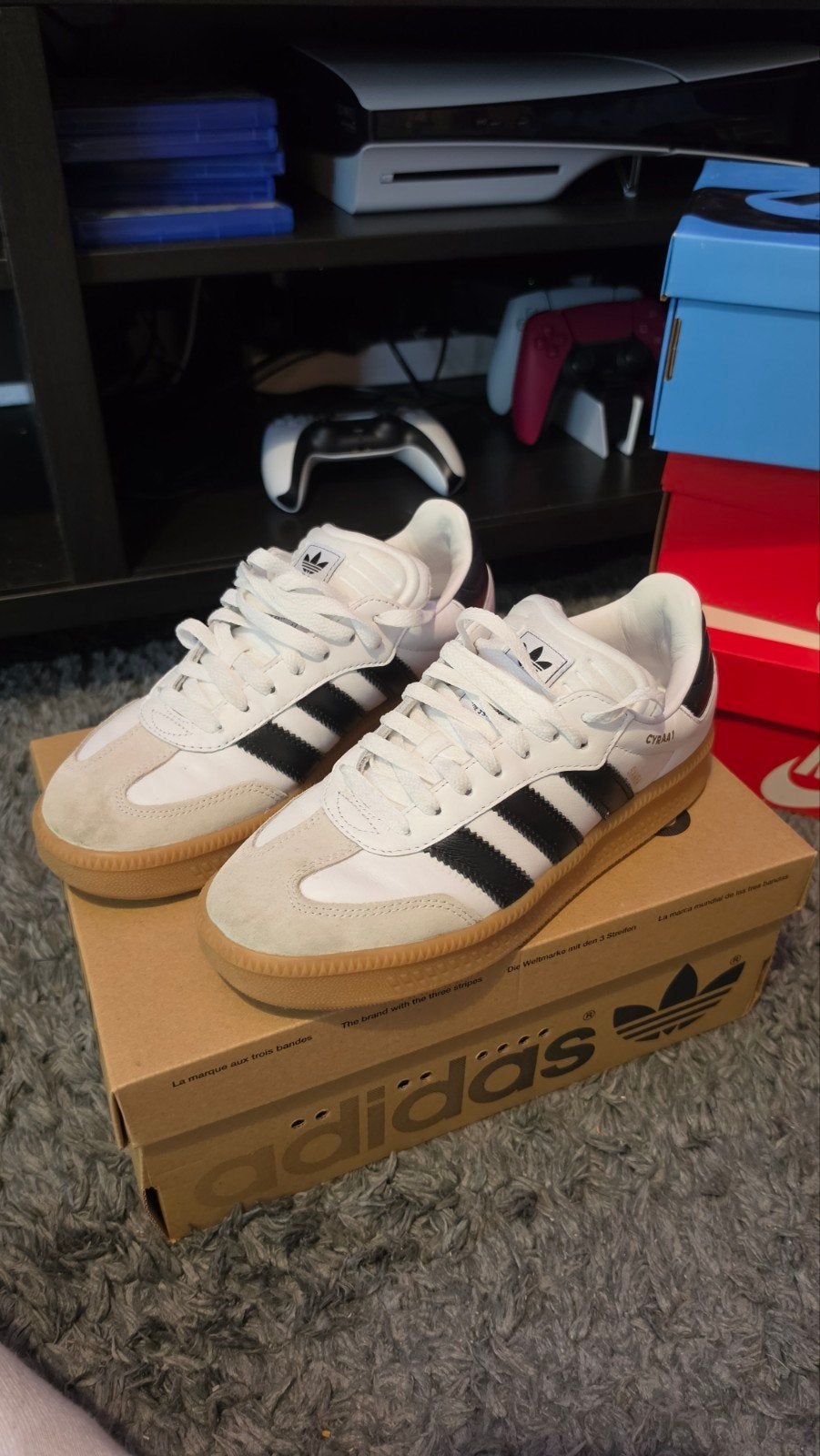 Adidas Samba XLG - Maat 41 1/3, Wit, Ophalen of Verzenden, Adidas, Sneakers of Gympen
