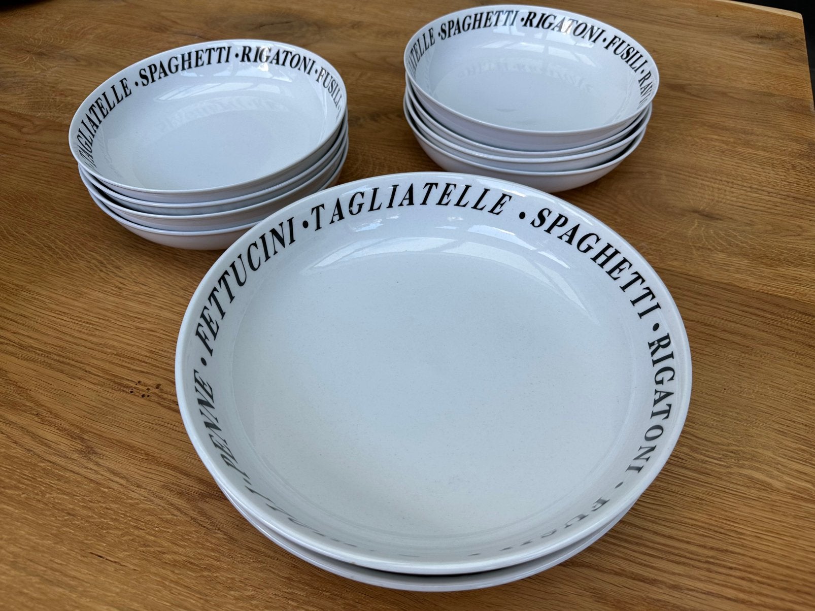Italiaanse Pasta / Spaghetti borden…ALS NIEUW, Ophalen, Klassiek, Zo goed als nieuw, Bord(en)