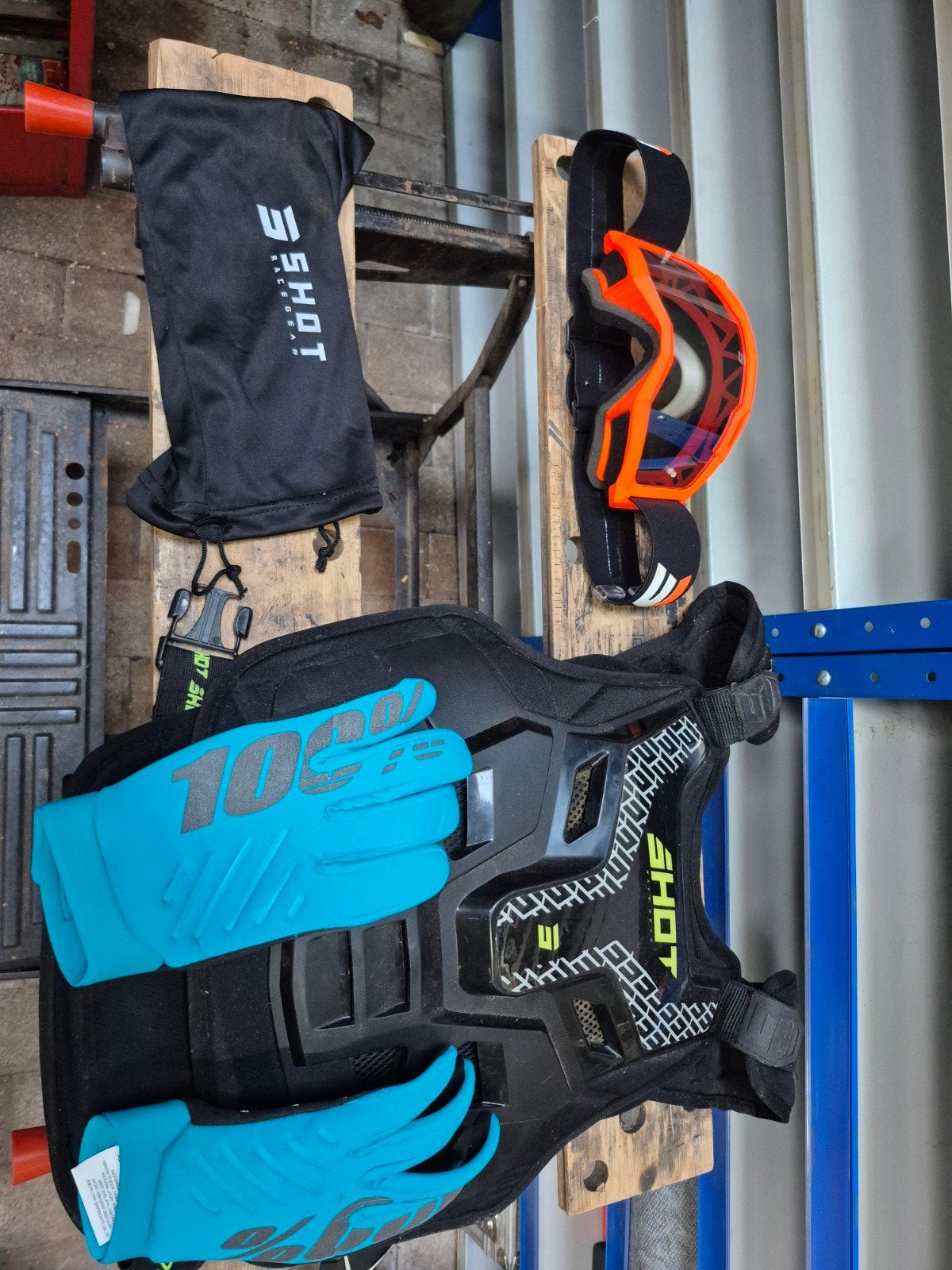 Motocross / cross bescherming set – Shot, 100% – ook los te, Ophalen of Verzenden, Gebruikt