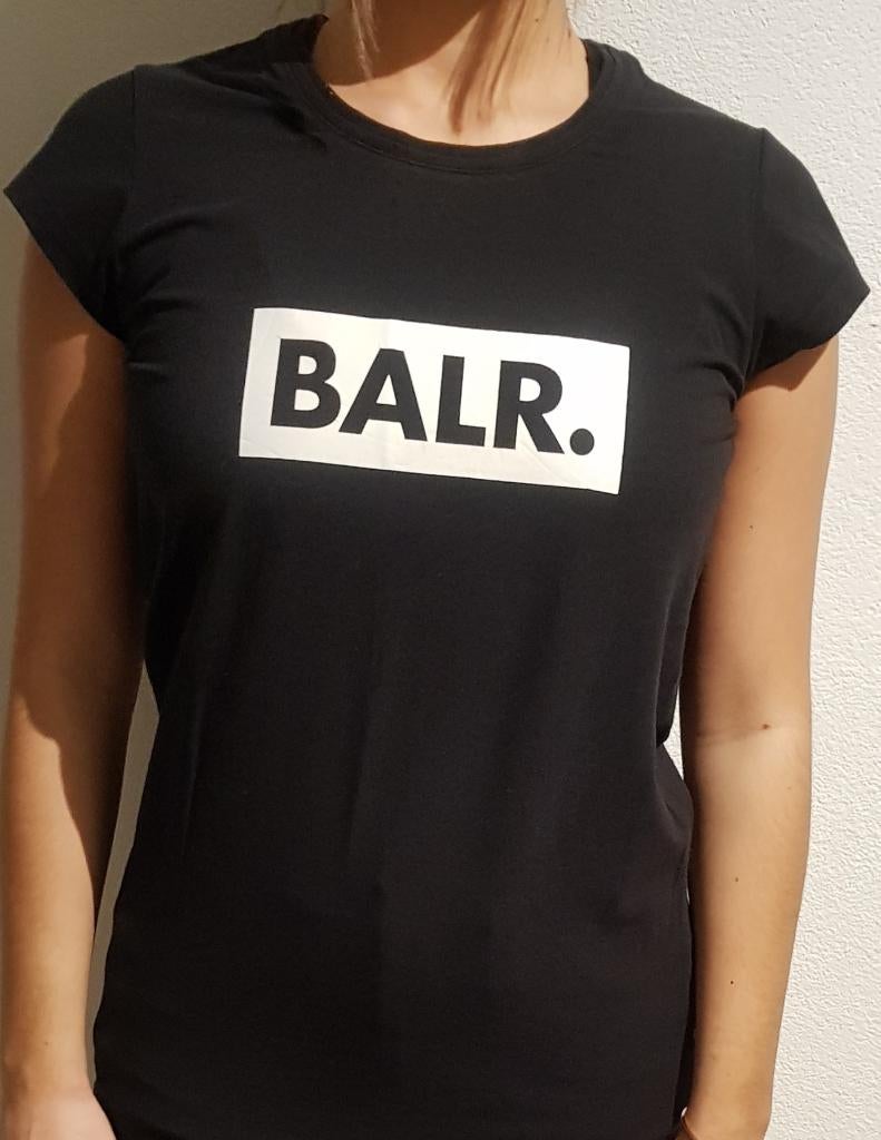 Balr dames merk t-shirt zwart maat m origineel tshirt shirt, Maat 38/40 (M), Verzenden, Zwart, Korte mouw
