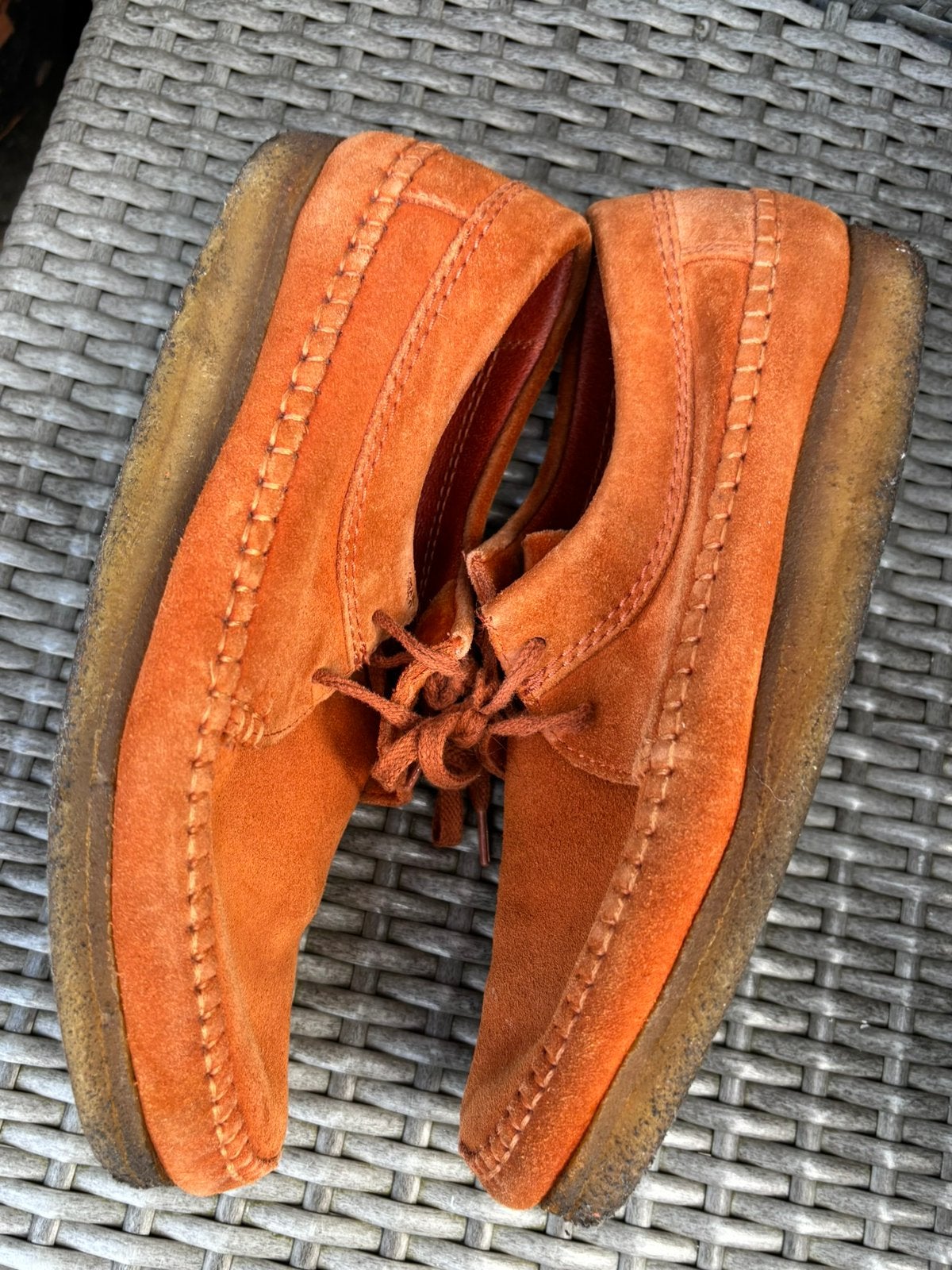 Clarks Weaver 42.5 (valt als 43), Loafers, Bruin, Ophalen of Verzenden, Gedragen