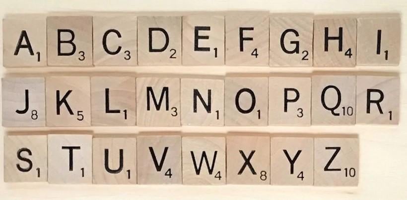 Scrabble letters, Ophalen of Verzenden, Zo goed als nieuw
