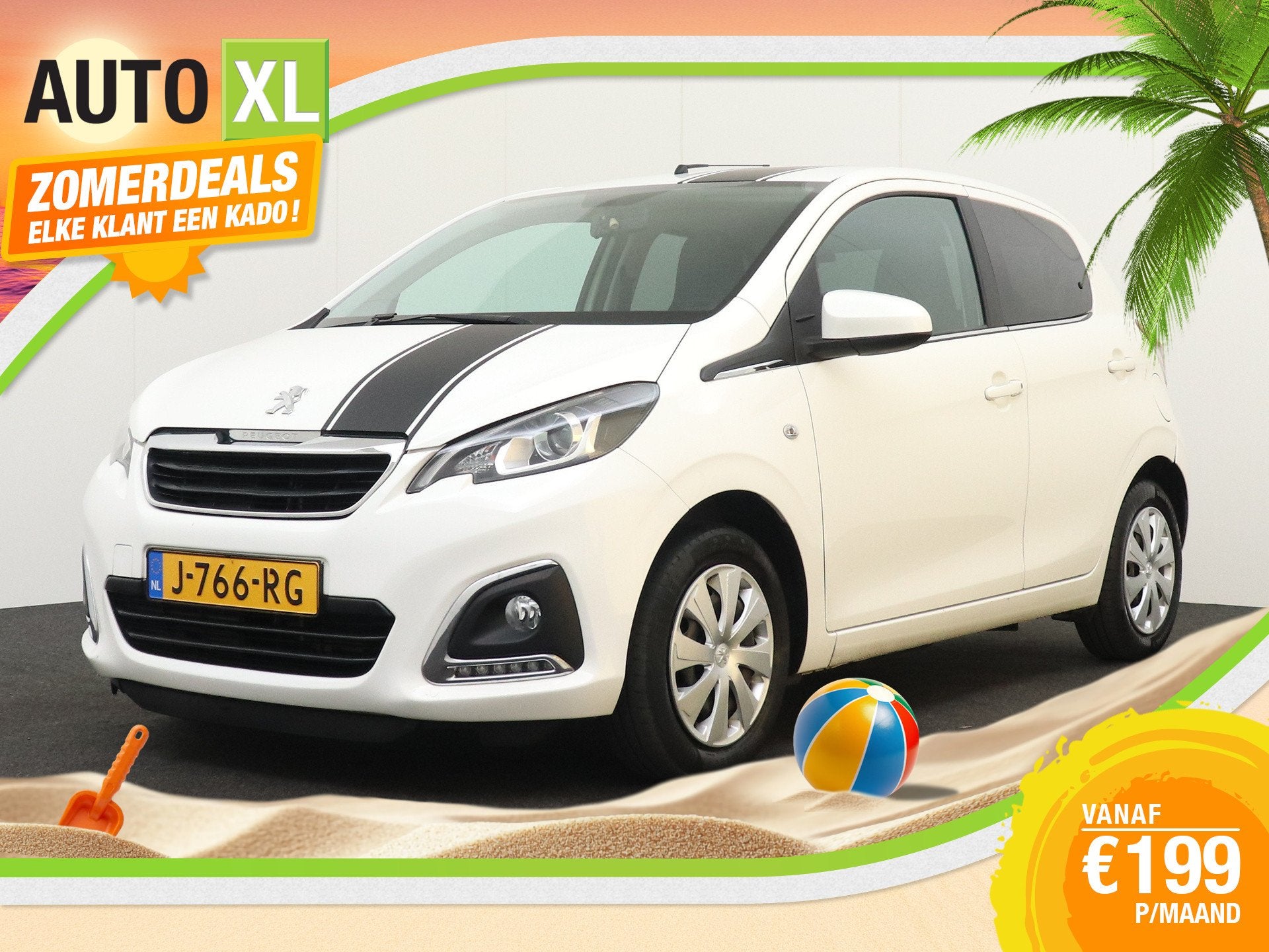 Peugeot 108 1.0 73 PK e-VTi Sport Camera Carplay LED, Auto's, Peugeot, Voorwielaandrijving, Stof, Gebruikt, 4 stoelen