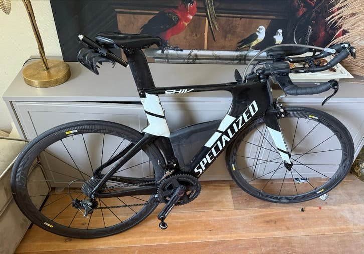 Specialized Shiv met Rotor Qrings, 2IN powermeter en Cosmic, Overige merken, 28 inch, Gebruikt, Carbon