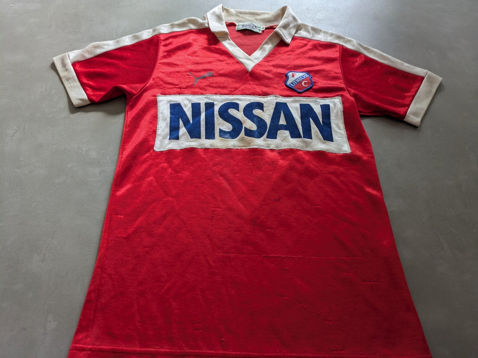 Voetbalshirt FC Utrecht vintage shirt 1983 Zeldzaam, Maat XS of kleiner, Ophalen of Verzenden, Zo goed als nieuw, Shirt