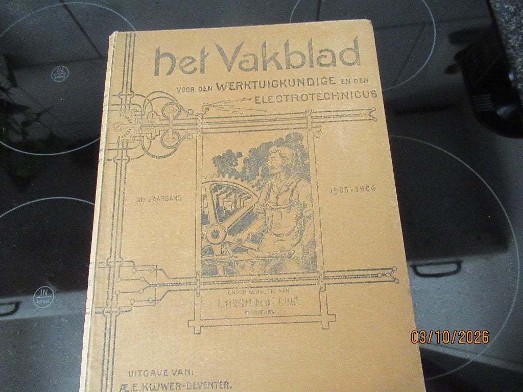 VAKBLAD WERKTUIGKUNDIGE +ELECTROTECHNICUS-JAARGANG 1905/06, Boeken, Ophalen of Verzenden, Zo goed als nieuw, Elektrotechniek
