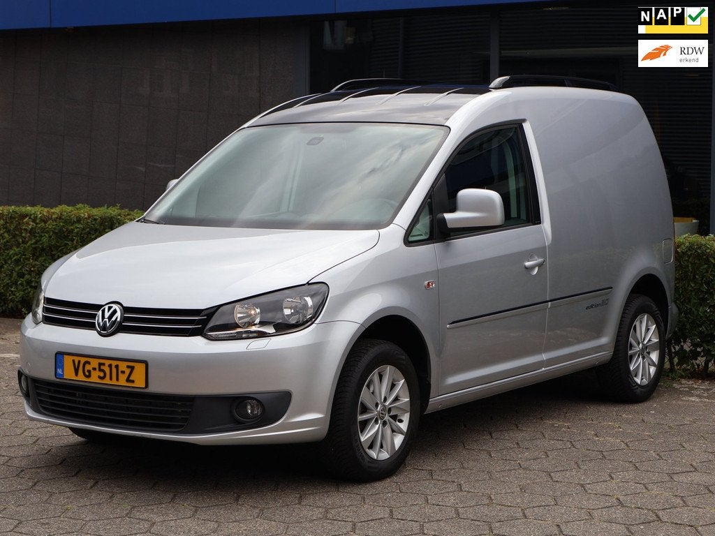 Volkswagen Caddy 1.6 TDI Edition 30|Nav|PDC|JBL|Cruise|Clima, Auto's, Euro 5, Stof, Gebruikt, Zwart