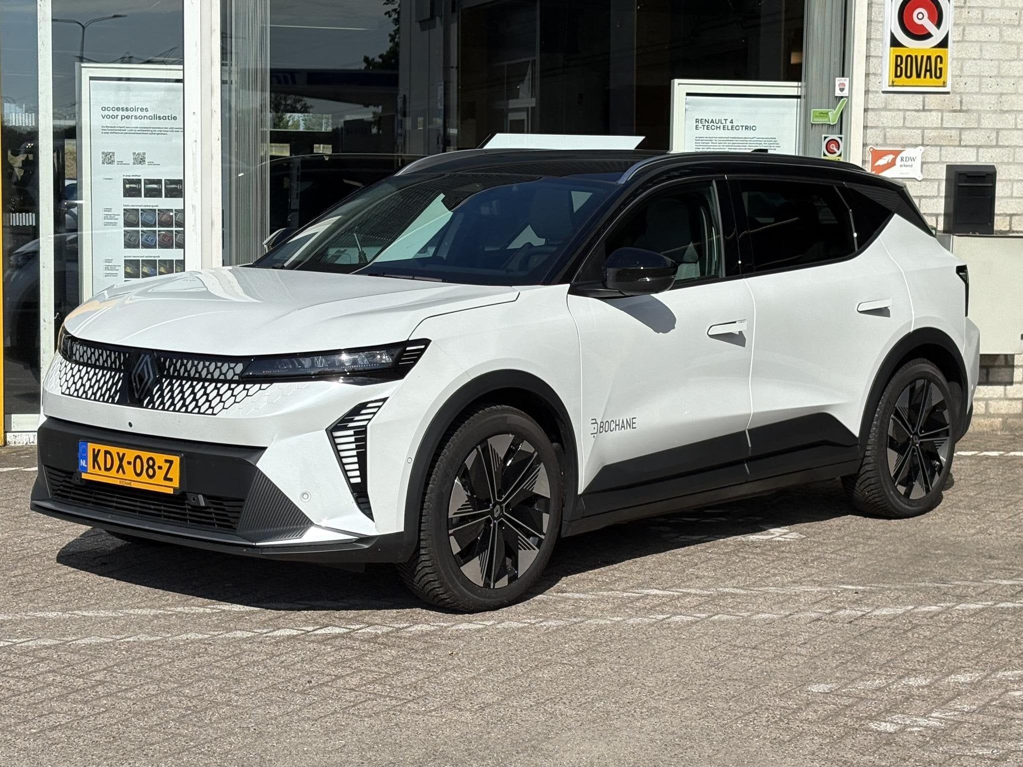 Renault Scenic E-Tech EV87 long range techno | Demo | Pack a, Auto's, Leder en Stof, Wit, Automatische klimaatregeling, 625 km