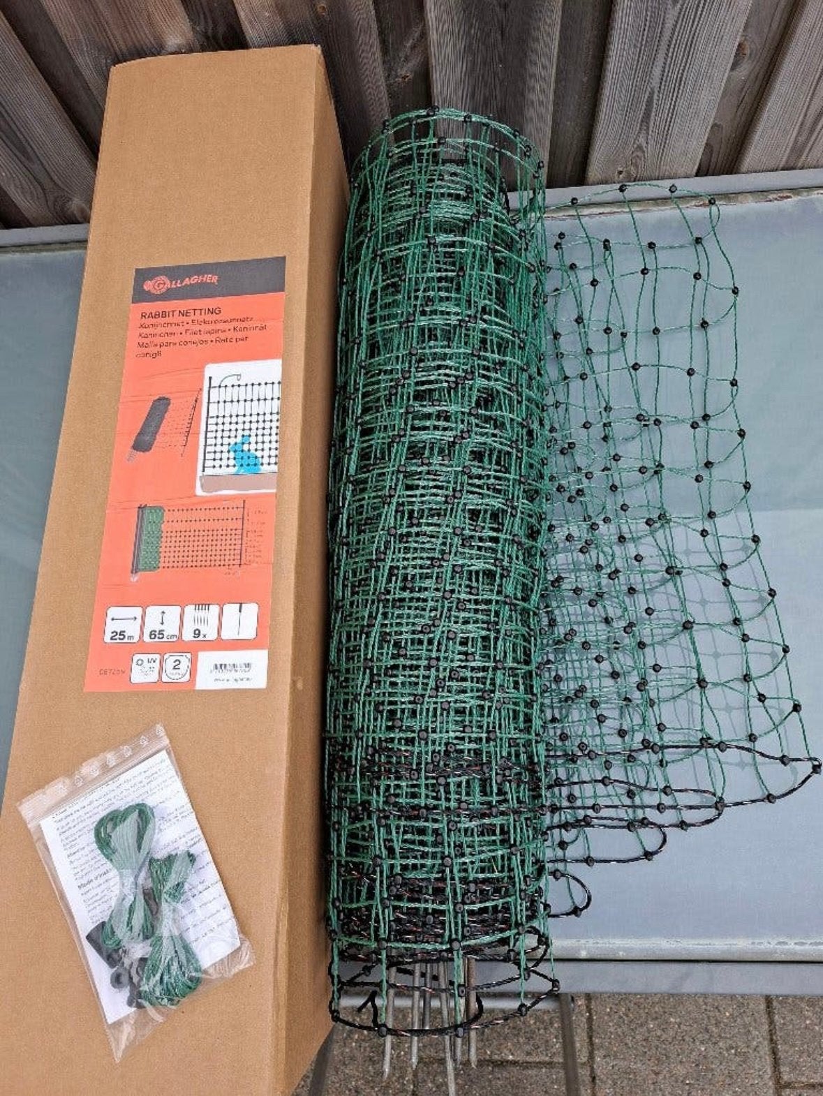 Afrastering hekwerk hond etc  25 x 0,65 m voor camping/thuis, Tuin en Terras, Ophalen of Verzenden, Zo goed als nieuw, 20 meter of meer