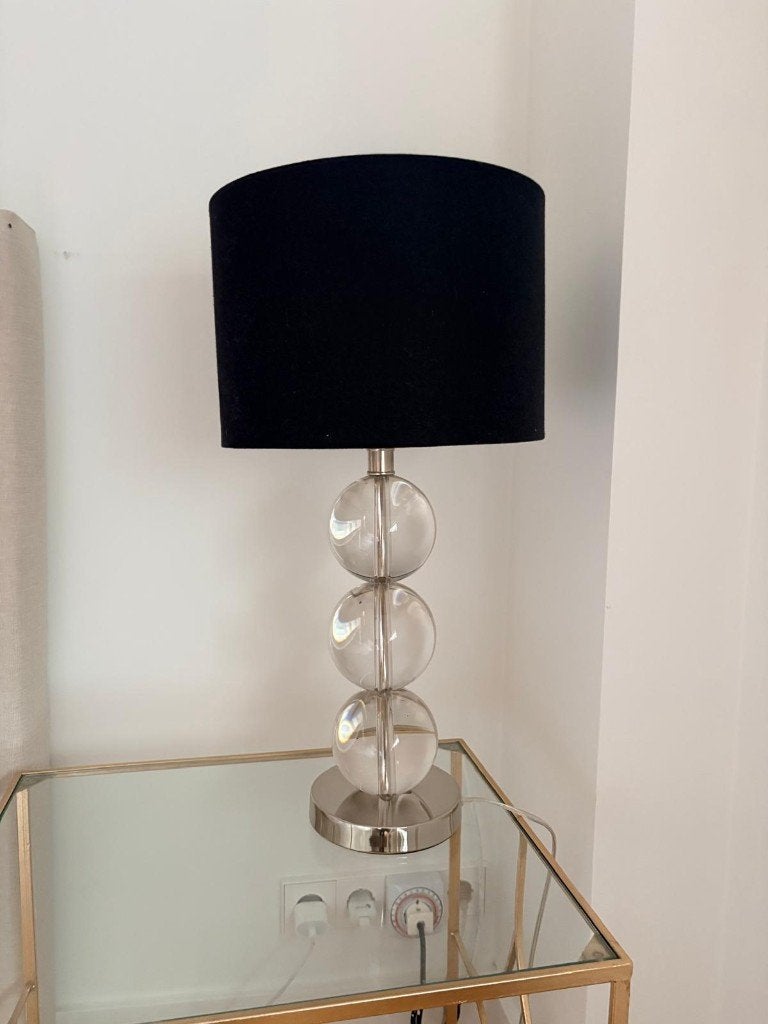Zara Home tafellamp glas, Huis en Inrichting, Lampen | Tafellampen, Ophalen, Gebruikt, Glas, Minder dan 50 cm