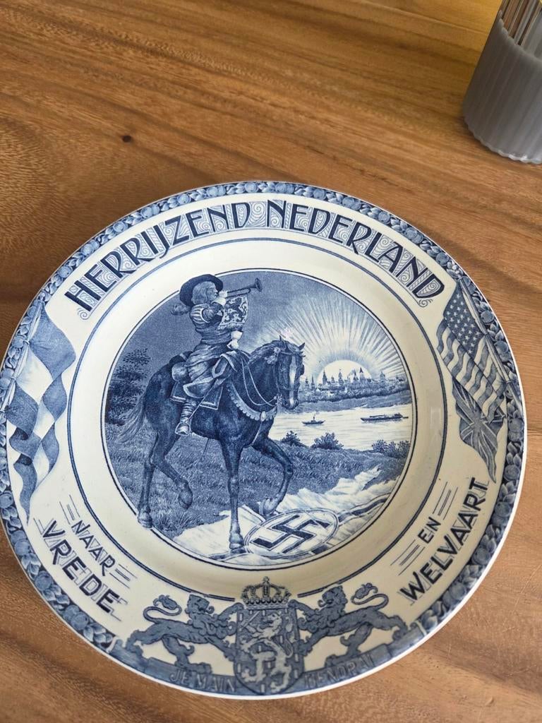 Herrijzend Nederland wandbord - Vrede en Welvaart, Ophalen of Verzenden