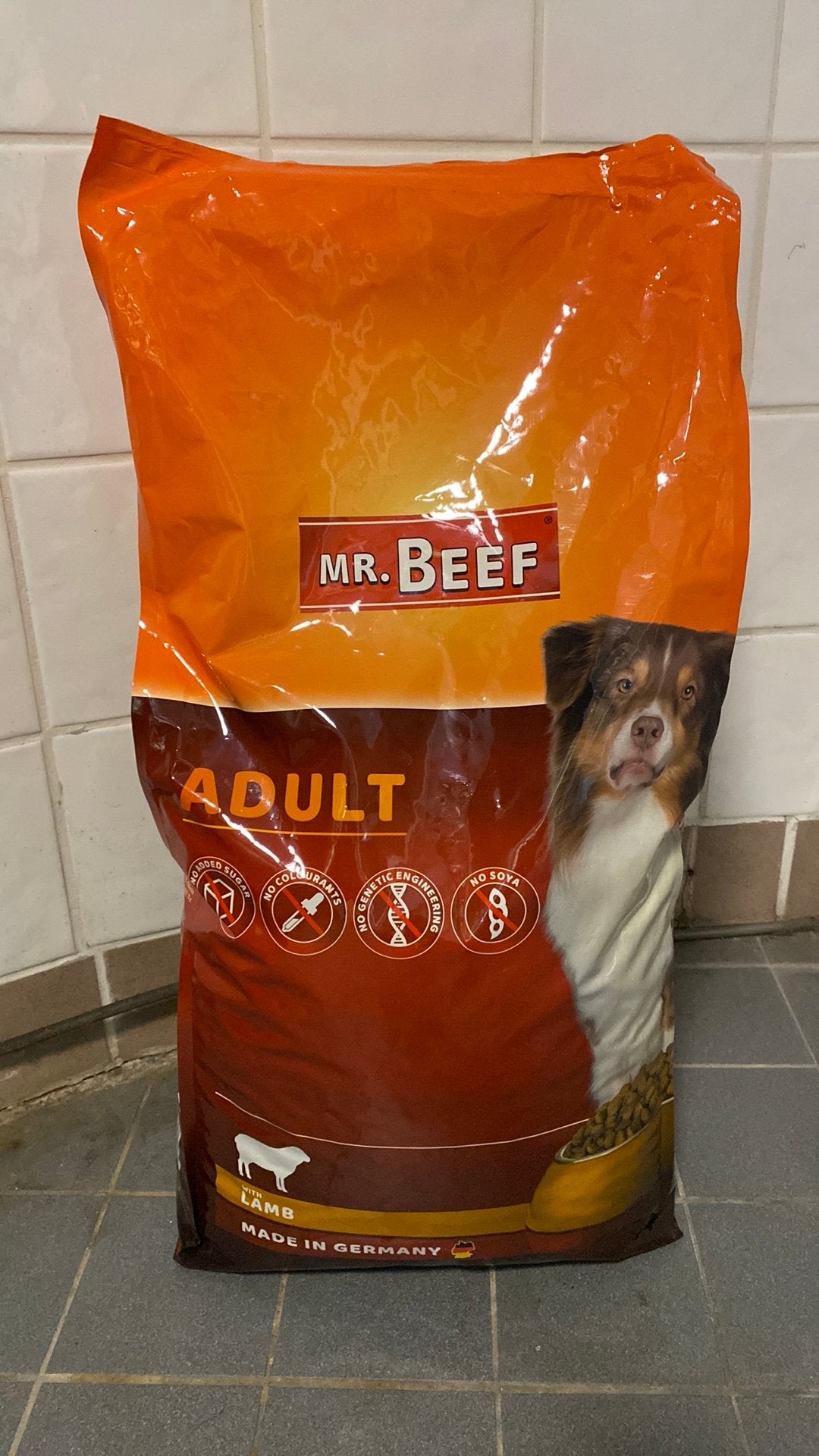Droogvoer. Hondenbrokken., Ophalen, Hond
