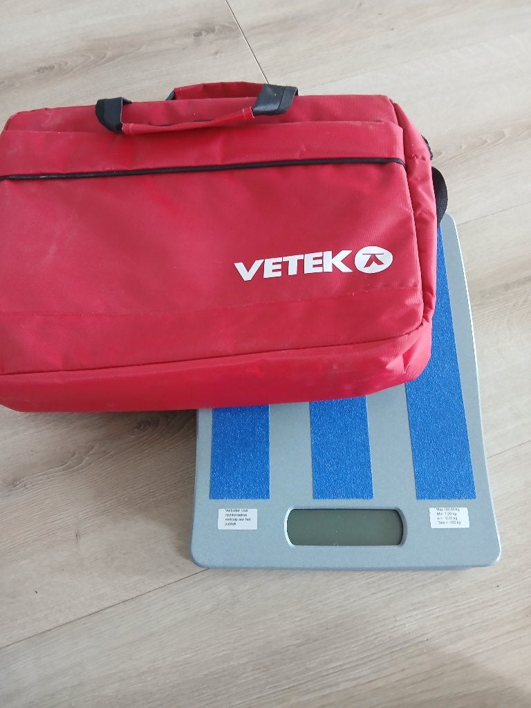 Weegschaal, Vetek VB2-100-EC Geijkte Koelmiddelweegschaal, Ophalen of Verzenden, Zo goed als nieuw, Precisieweegschaal, 50 tot 100 kg