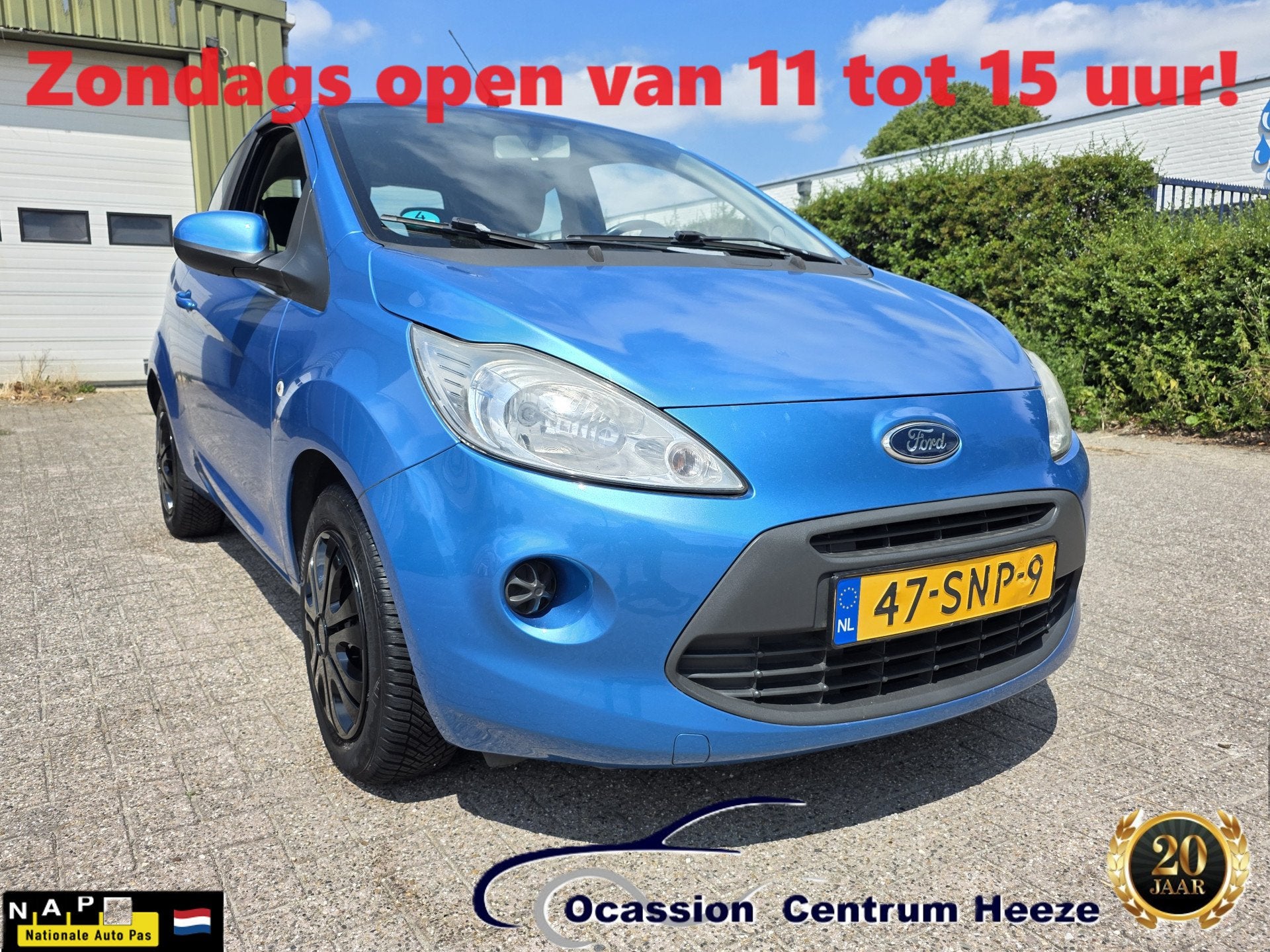 Ford Ka 1.2 Cool & Sound, 1e Eig! Airco! Nwe APK! VAN/VOOR W, Auto's, Ford, Voorwielaandrijving, Euro 5, Stof, Gebruikt