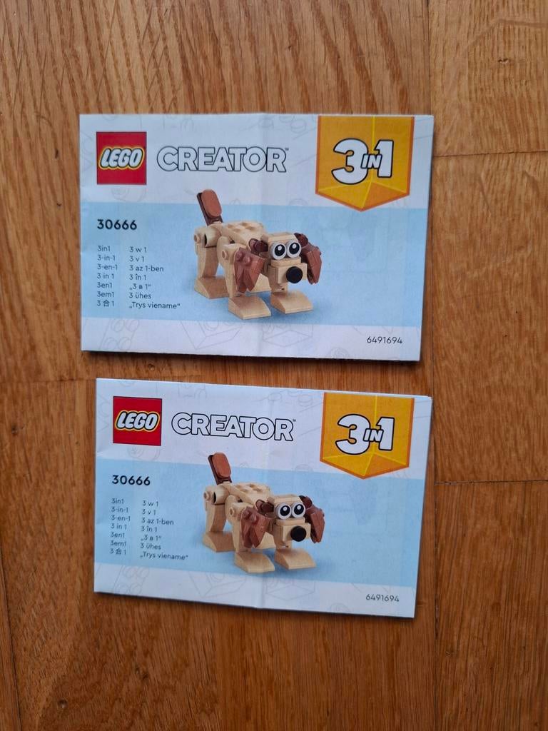 Lego instructieboekjes Creator 3in1 (30666 en 31145), Gebruikt, Lego, Accessoire, Ophalen of Verzenden