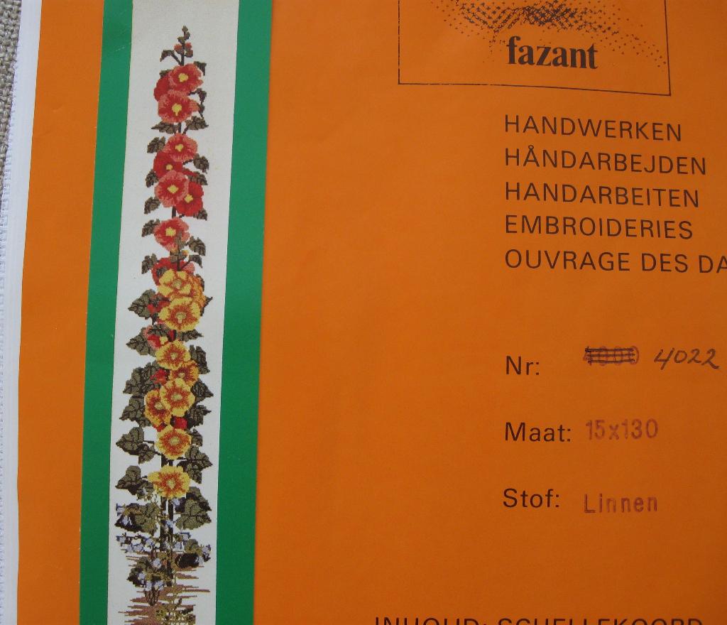 Borduur pakket  Stok Roos zie foto's, Ophalen of Verzenden, Nieuw, Handborduren, Patroon