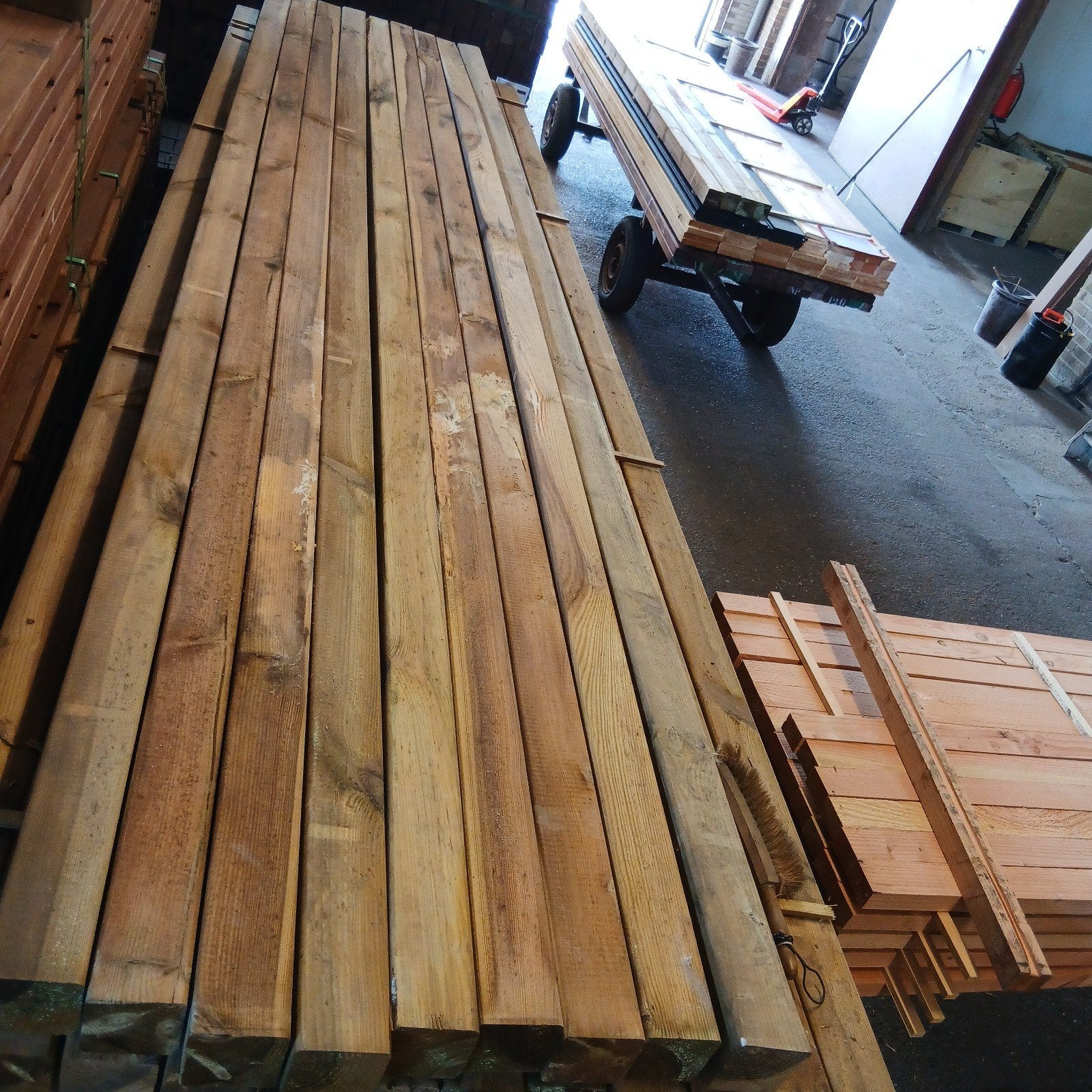 B-keus geïmpregneerd grenen palen, balken, tuinpalen, paal, Ophalen, Nieuw, 250 cm of meer, Palen