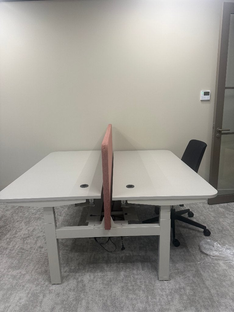Luxe duo bureau zit-sta elektrisch, Huis en Inrichting, Ophalen, Stopcontact, 160 cm, Nieuw