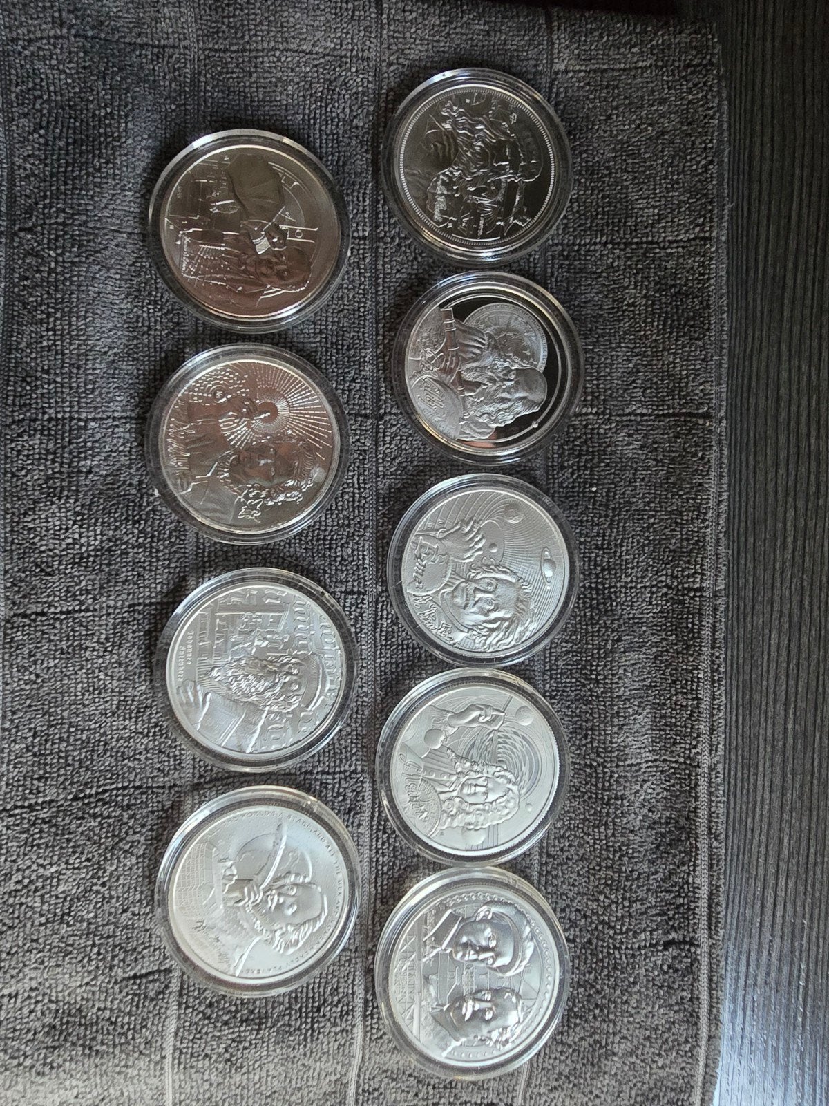 9x 1oz silver icons of inspiration, Ophalen of Verzenden, Zilver