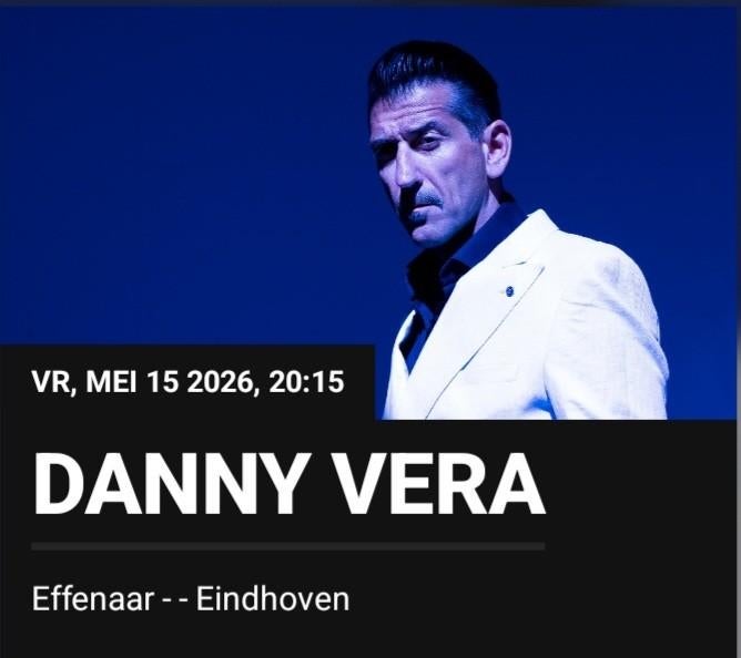 4 kaartjes Danny Vera effenaar Eindhoven, Drie personen of meer